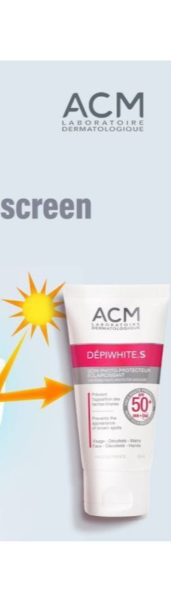 ضد آفتاب ضد لک دپی وایت اس ای سی ام SPF 50 ACM